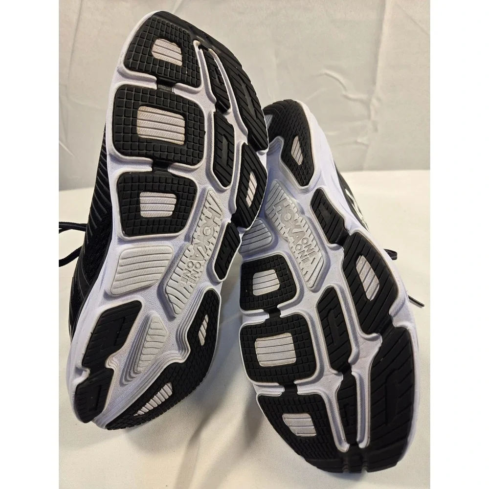 Hoka One One Bondi 7 Black White Running Shoes Womens 9 1110519 BBLC Sneaker - Picture 8 of 11